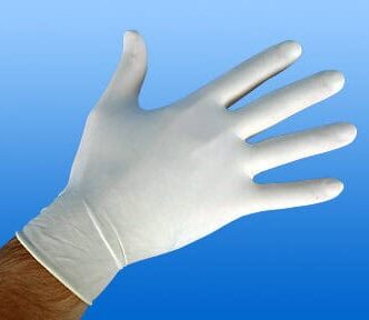 Latex handschoenen licht geruwd 2