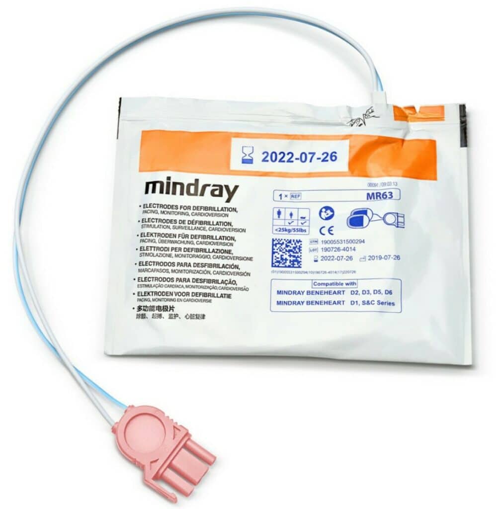 Kinderelekroden Mindray AED model MR63 C serie, D1, D3, D6